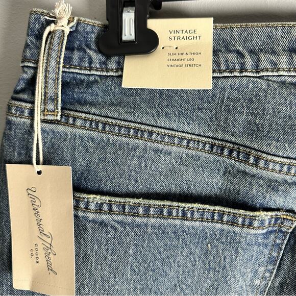 New Universal Thread Vintage Straight Leg Stretch Jeans Size 12/31 Regular Baggy - Picture 7 of 11